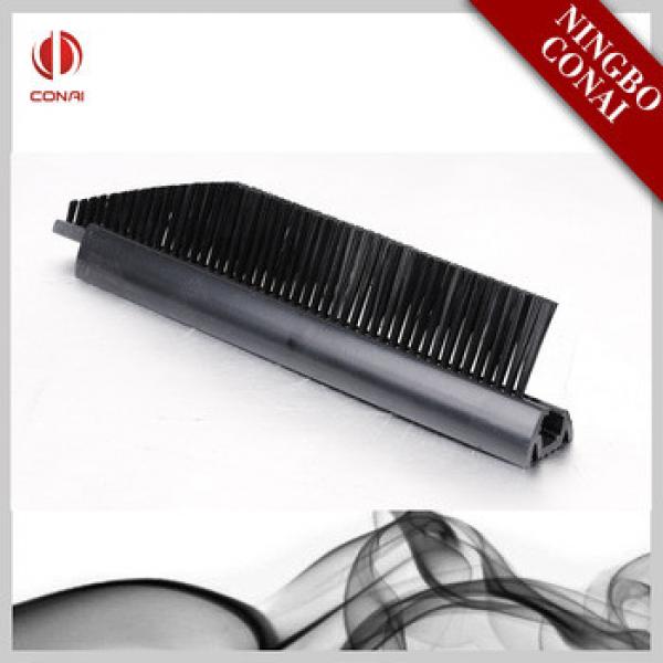 CNSB-009 Professional factory High Quality Steel Core Wire Nylon Black Strip Escalator Safety Brush #1 image