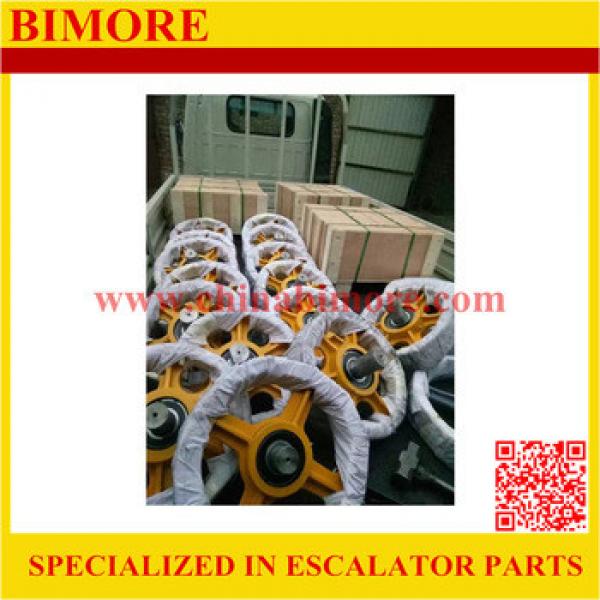 BIMORE Lift traction pulley/traction sheave with axle for traction machine #1 image